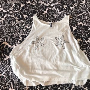 Starfish crop top tank